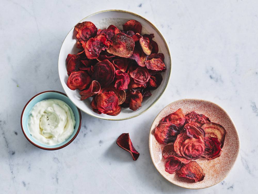 AirFried Beet Chips Savory