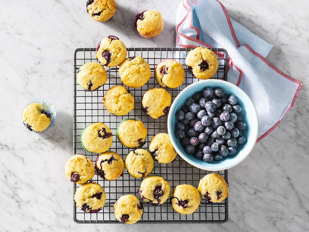 Mini Blueberry-Corn Muffins | Savory