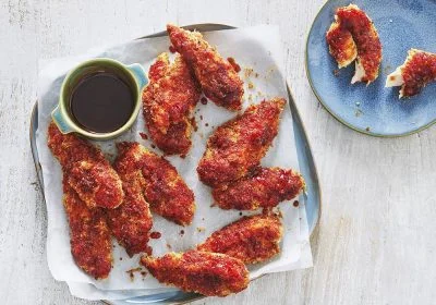 Hot-Dipped Crispy Chicken Fingers