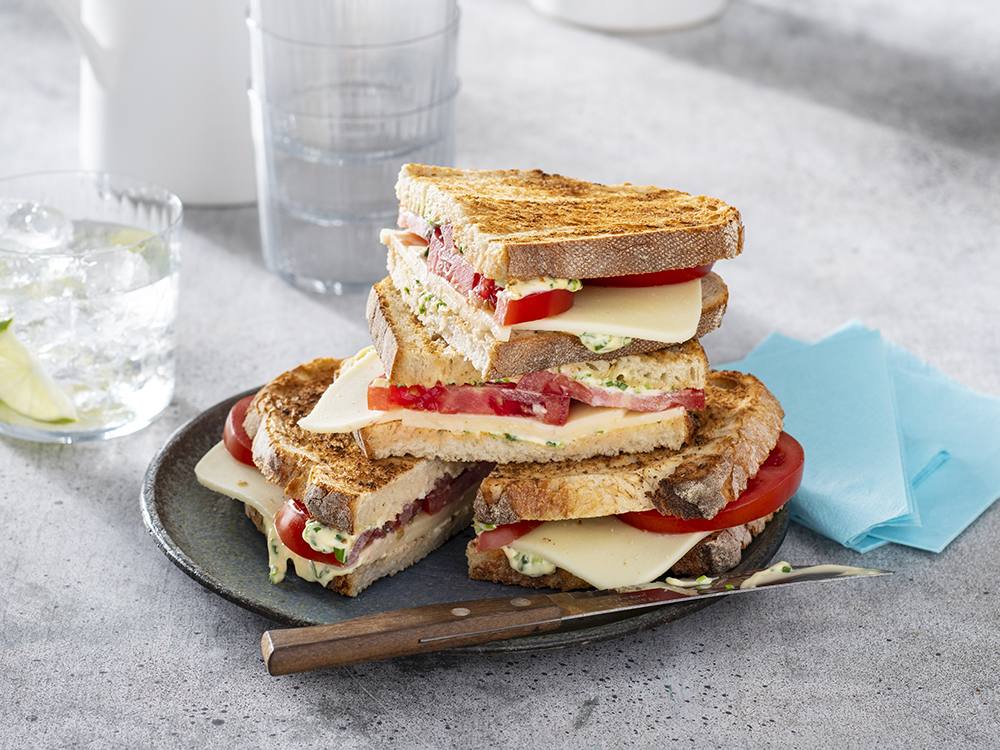 Tomato and Cheddar Tea Sandwiches