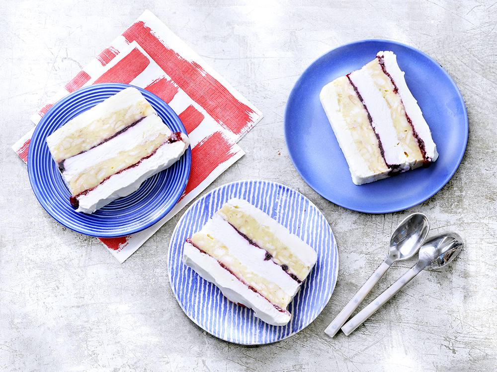 Berry Banana Pudding Ice Cream Cake | Savory