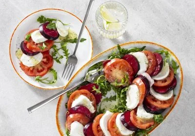 Mozzarella, Tomato, and Plum Salad