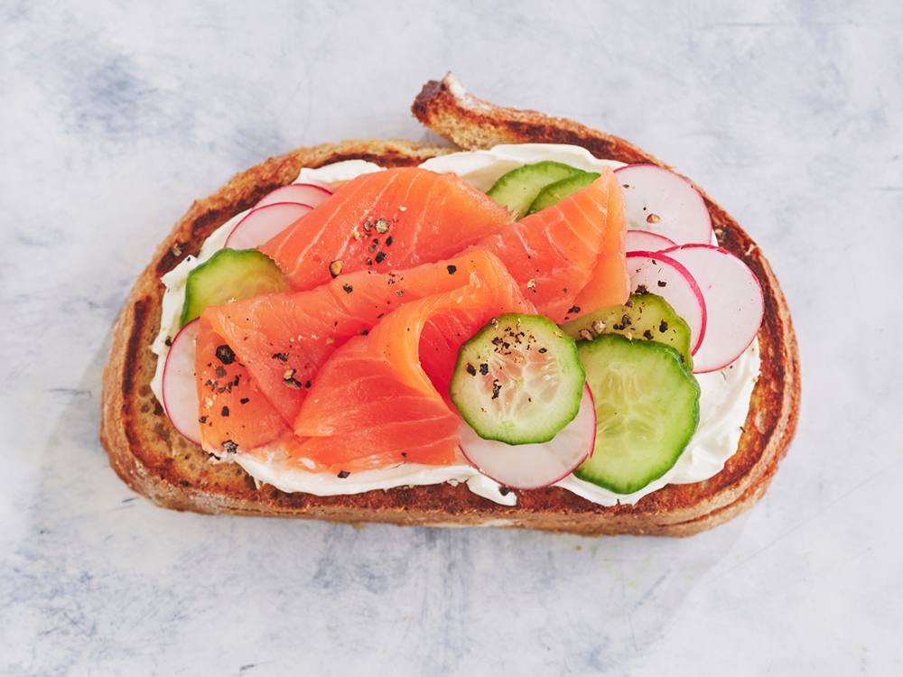 Smoked Salmon Breakfast Toasts | Savory