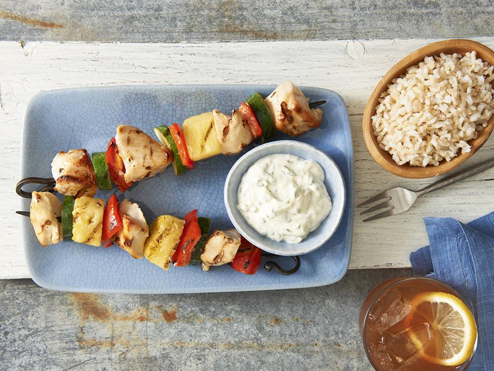 Hellmann’s® Cilantro-Lime Pineapple Chicken Skewers | Savory