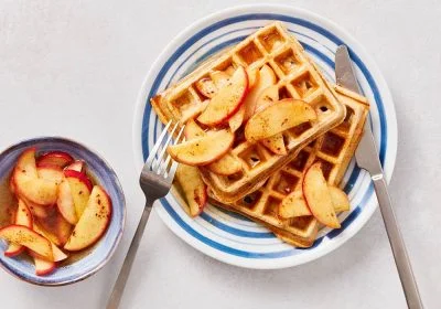Waffles with Maple Apples