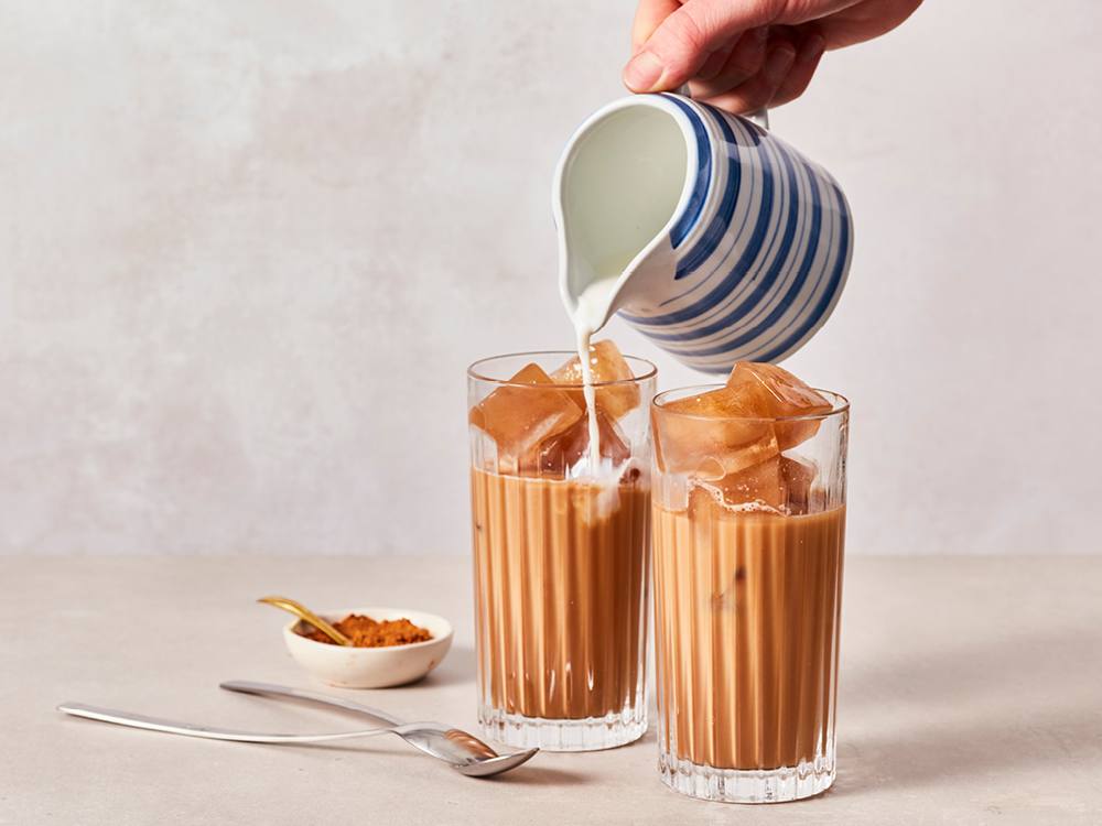 Iced Dirty Chai Lattes | Savory