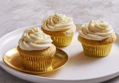 Mimosa Cupcakes with Champagne Frosting