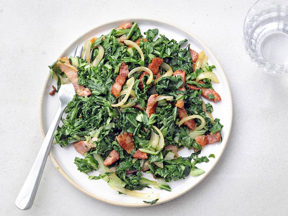 Instant Pot Collard Greens with Bacon | Savory