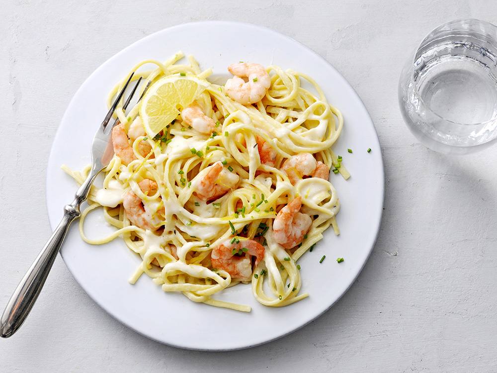 Instant Pot Shrimp Alfredo | Savory