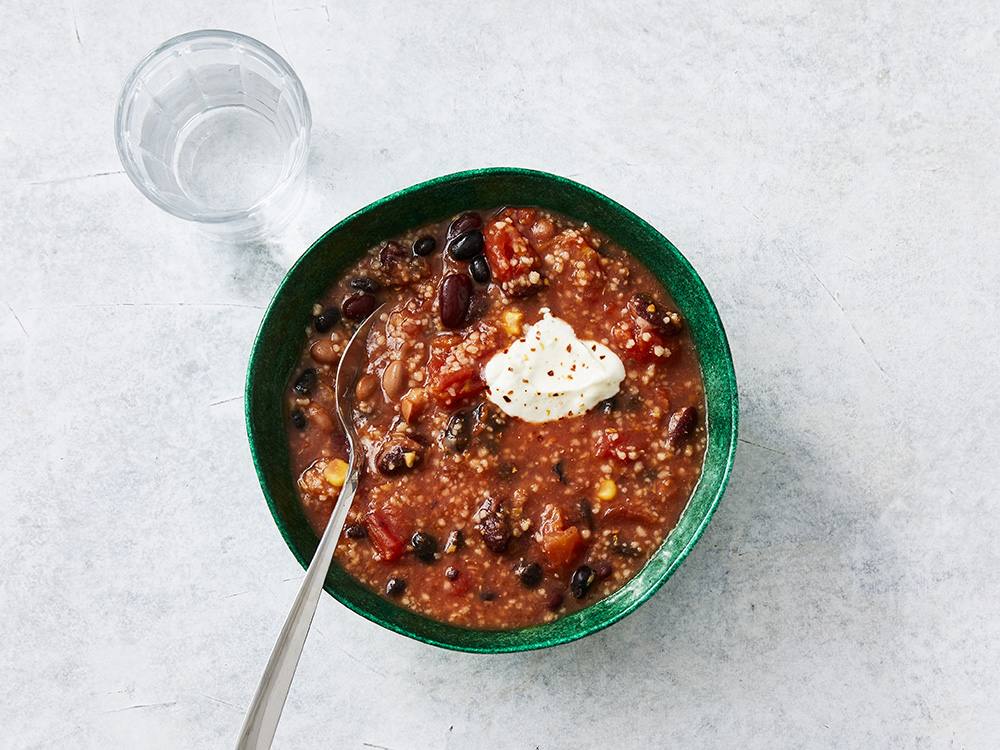 Clean-Out-the-Pantry Vegetarian Chili | Savory
