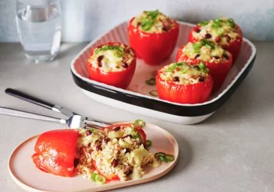 Red Beans & Rice Stuffed Peppers
