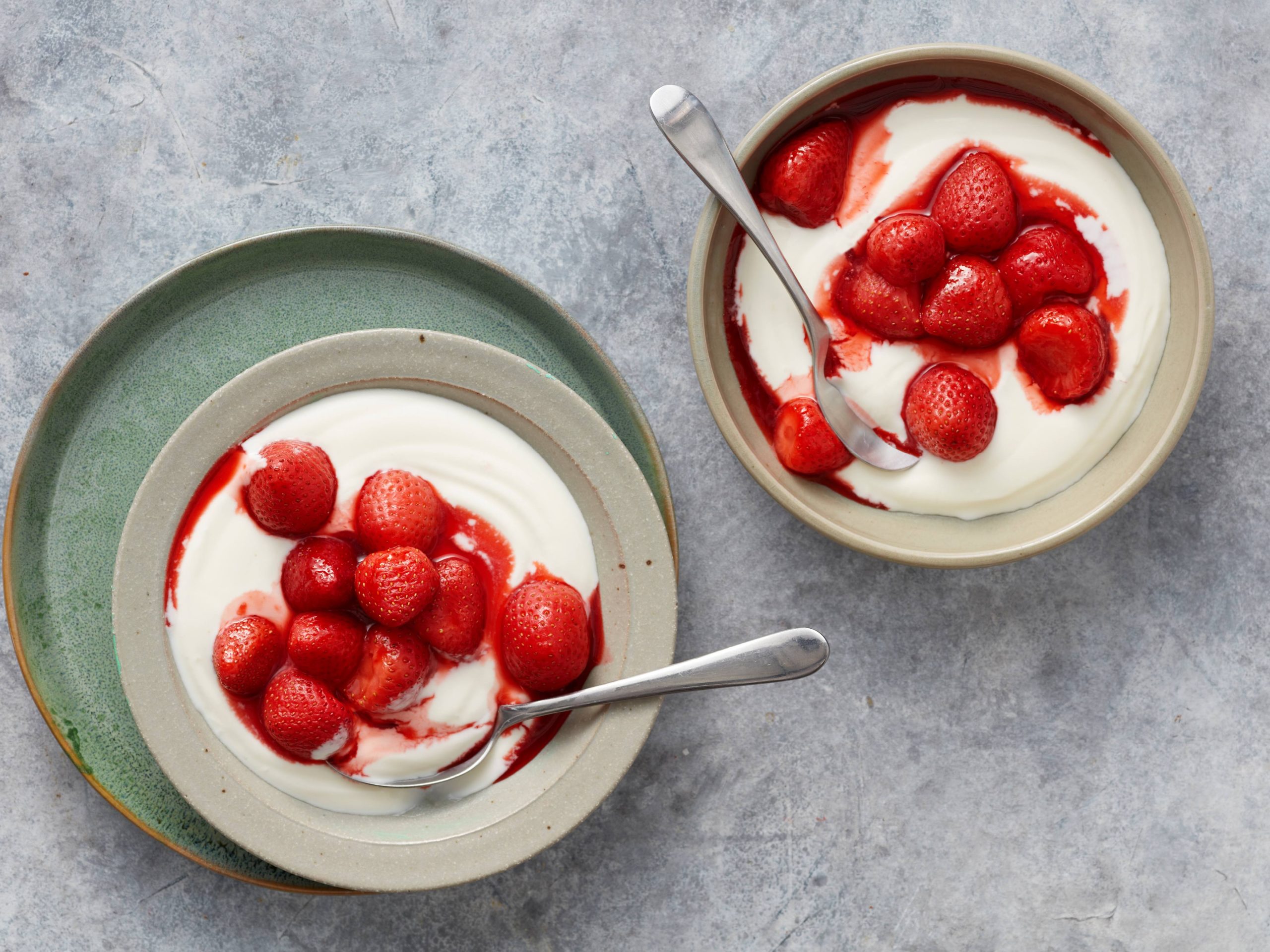 Whipped Yogurt with Roasted Strawberries | Savory