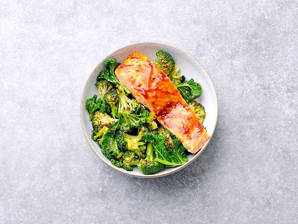 Sheet Pan Teriyaki-Glazed Salmon with Veggies | Savory