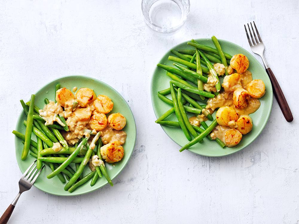 Scallops with Creamy Lemon Sauce | Savory