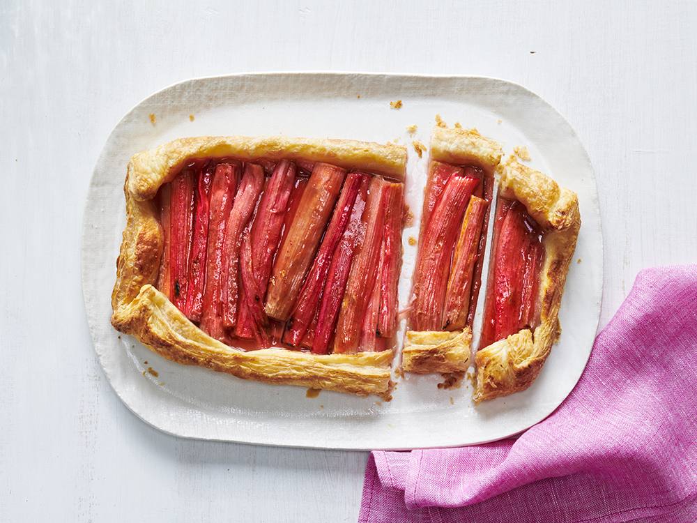 Easy Rhubarb Tart with Strawberry Glaze | Savory