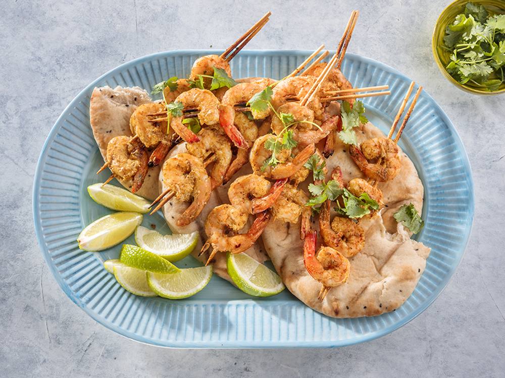 Indian Grilled Shrimp Skewers | Savory