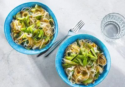 Shanghai-Style Green Onion Noodles with Bok Choy
