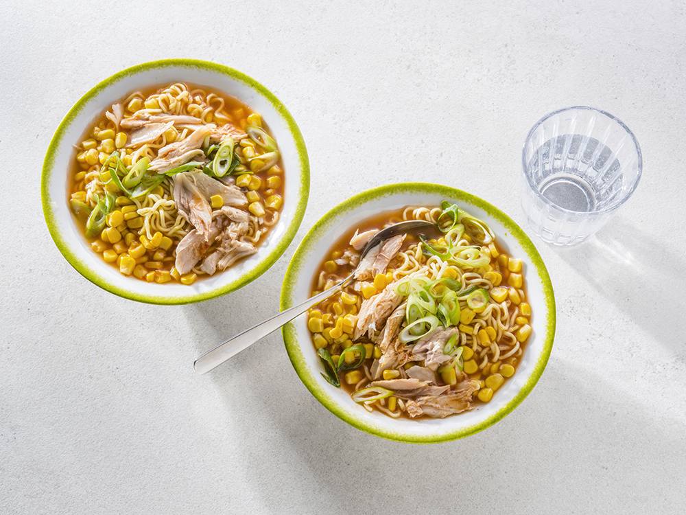 BBQ Chicken Ramen with Corn | Savory