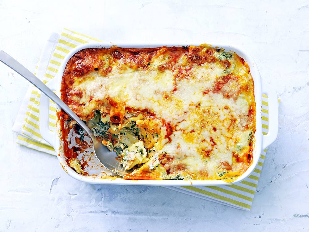 Ravioli Lasagna with Spinach | Savory