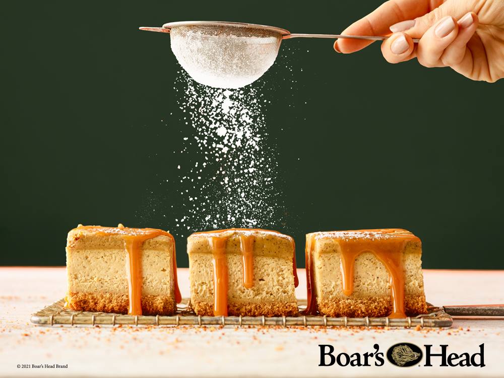 Boar’s Head® Apple Pie Hummus Cheesecake Bites Savory
