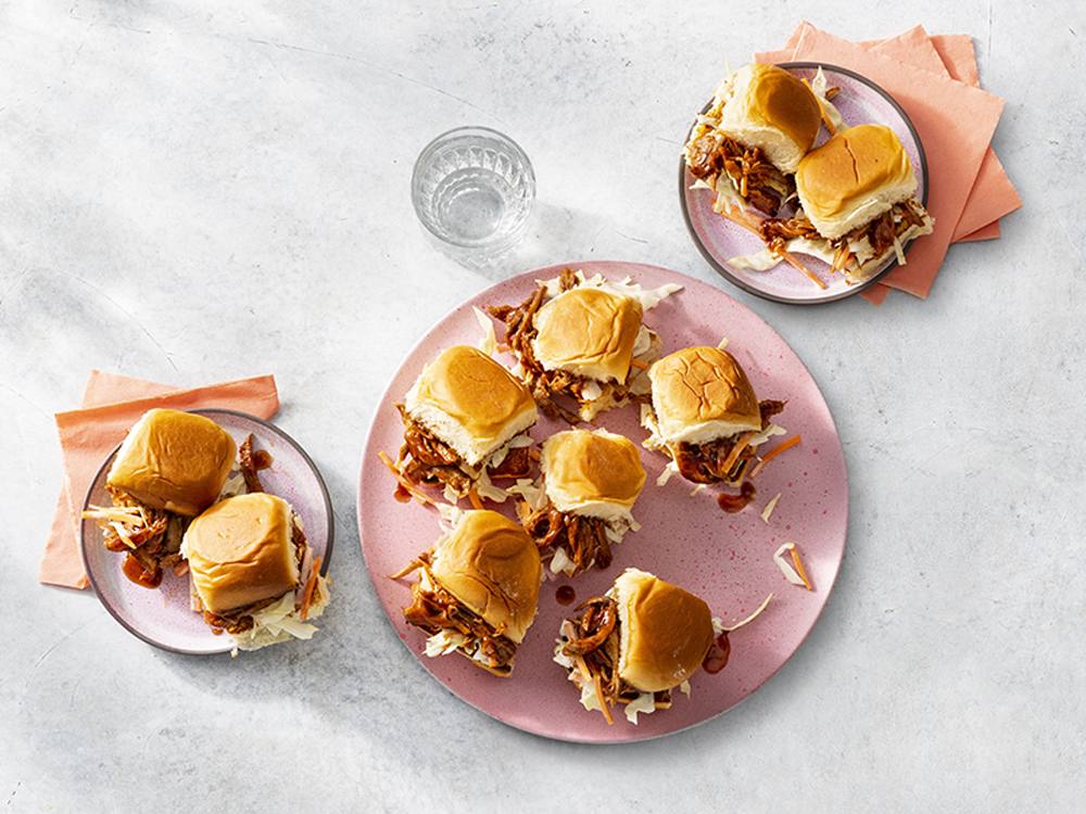 Slow Cooker Pork BBQ Sliders | Savory
