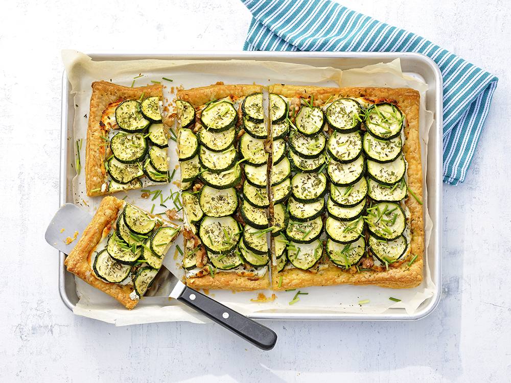 French Zucchini Tart with Herbs | Savory