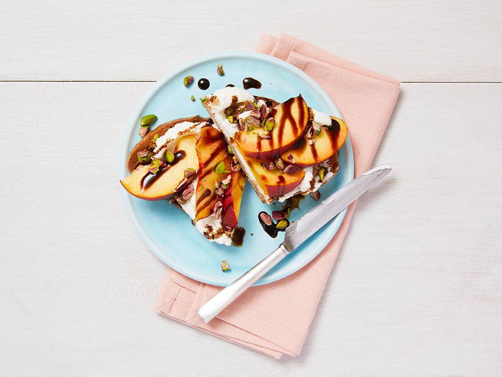 Peach Ricotta Toast | Savory