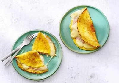 Ham and Cheese–Stuffed Venezuelan Corn Pancakes