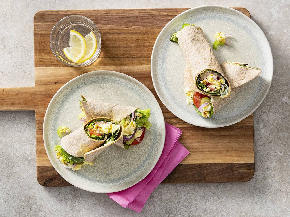 Curried Egg Salad Wraps | Savory