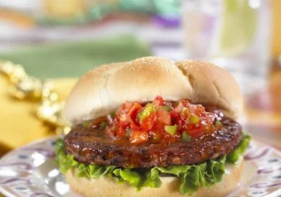 MorningStar Farms® Black Bean Cajun Sauce Burger