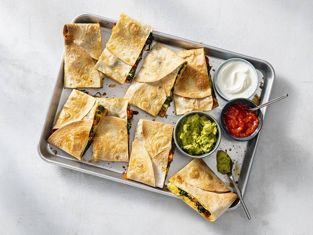 Sheet Pan Breakfast Quesadillas | Savory
