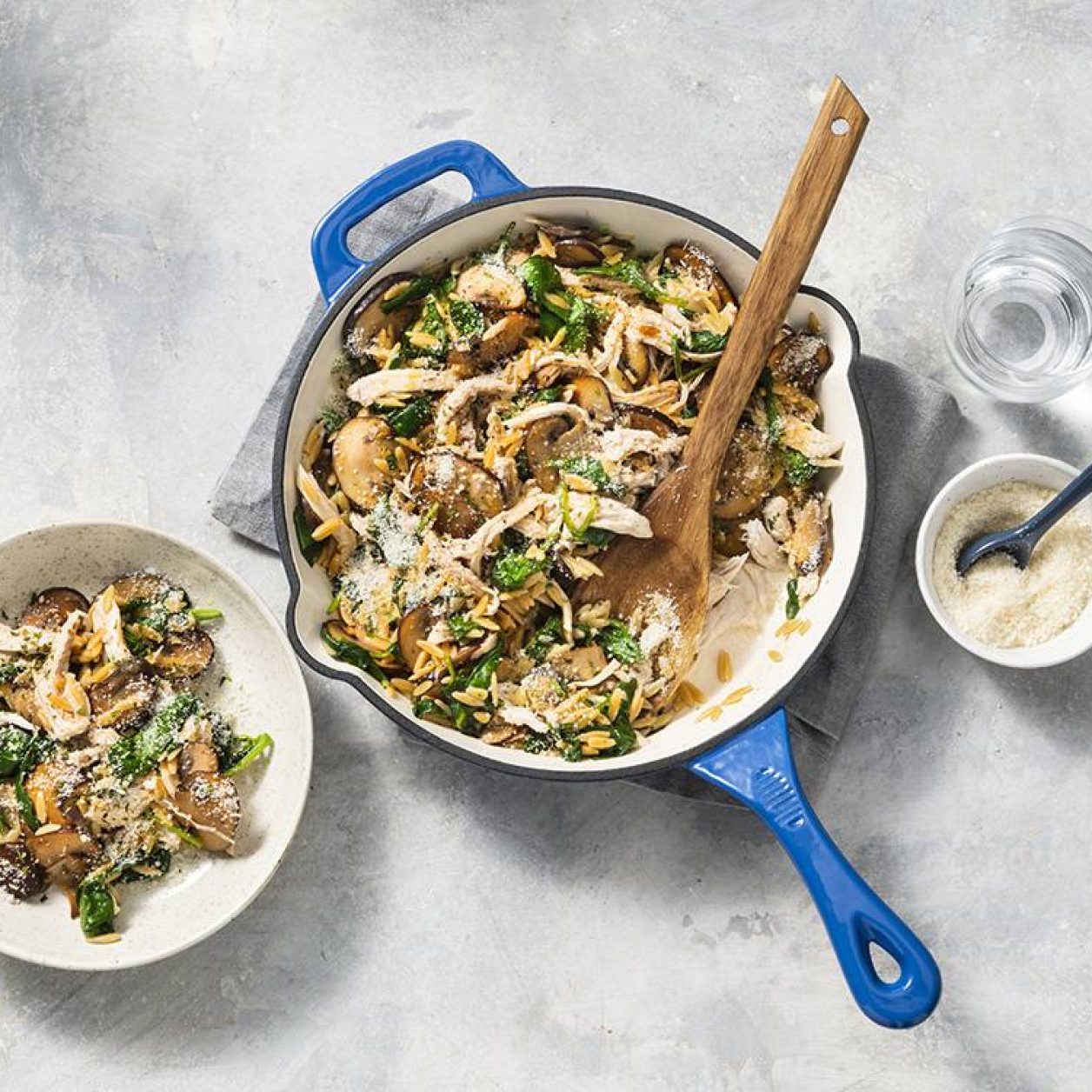 One-Pot Skillet Chicken with Orzo | Savory