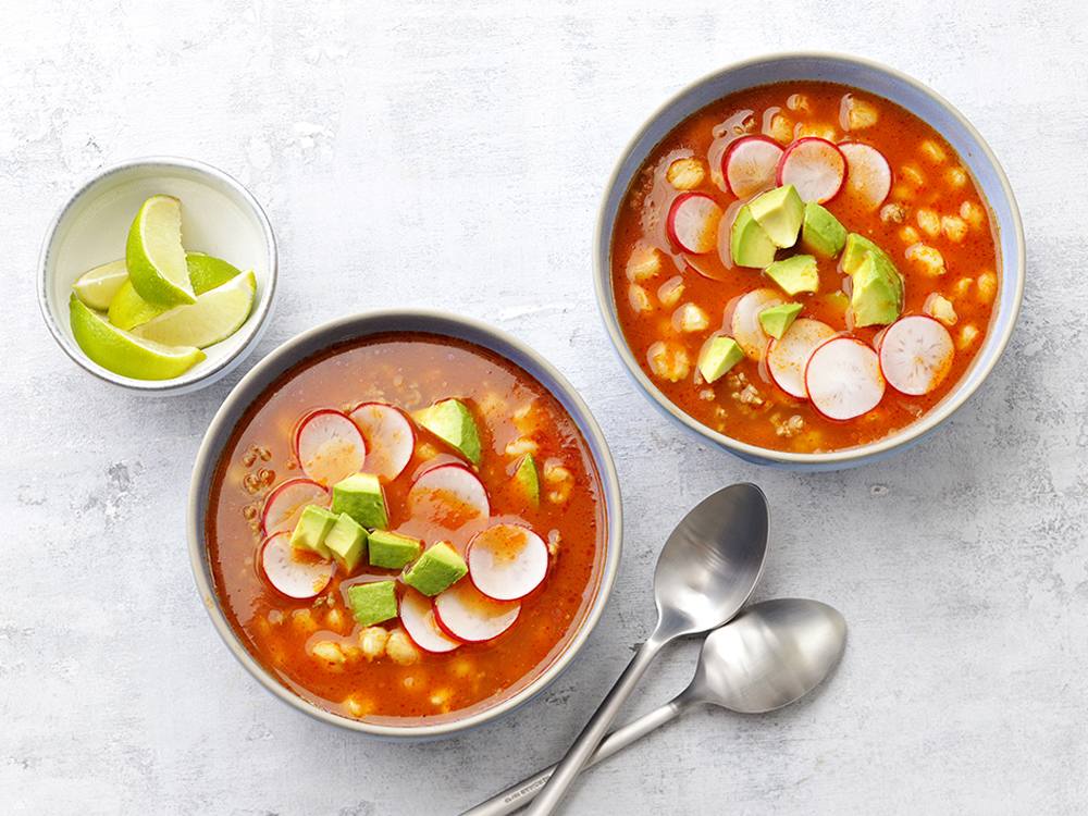 Fast Red Pork Pozole | Savory