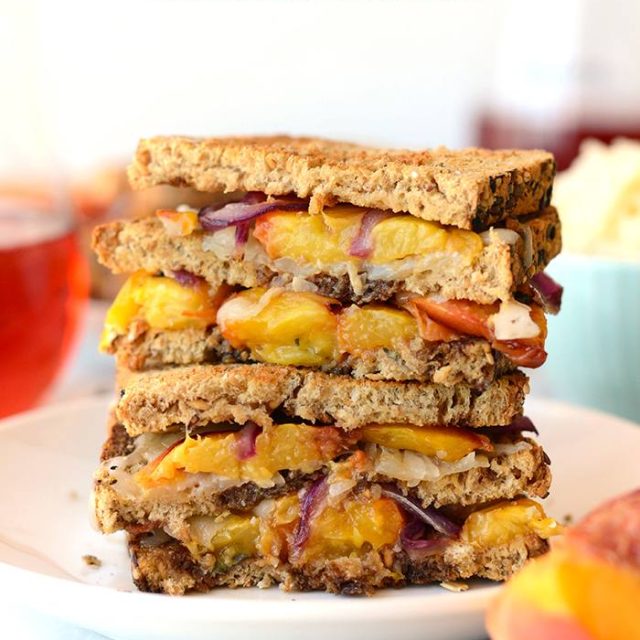 Dave's Killer Bread® Roasted Peach and Gouda Grilled Cheese