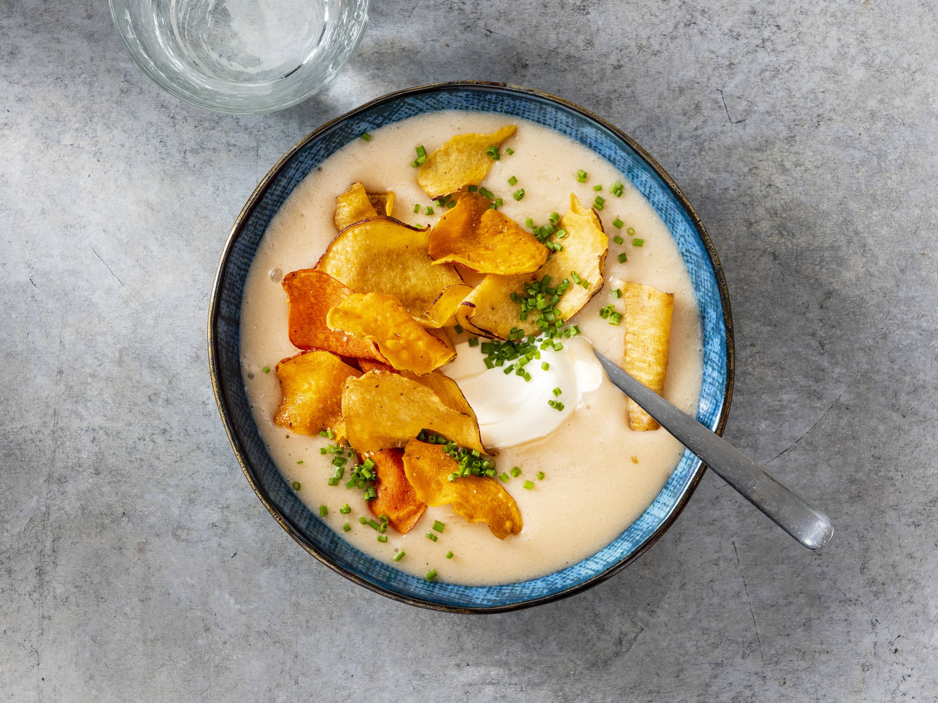 Slow Cooker PotatoCauliflower Soup Savory