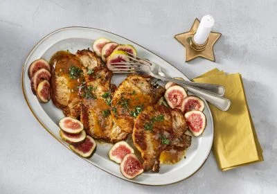 Dijon and Fig-Glazed Pork Chops