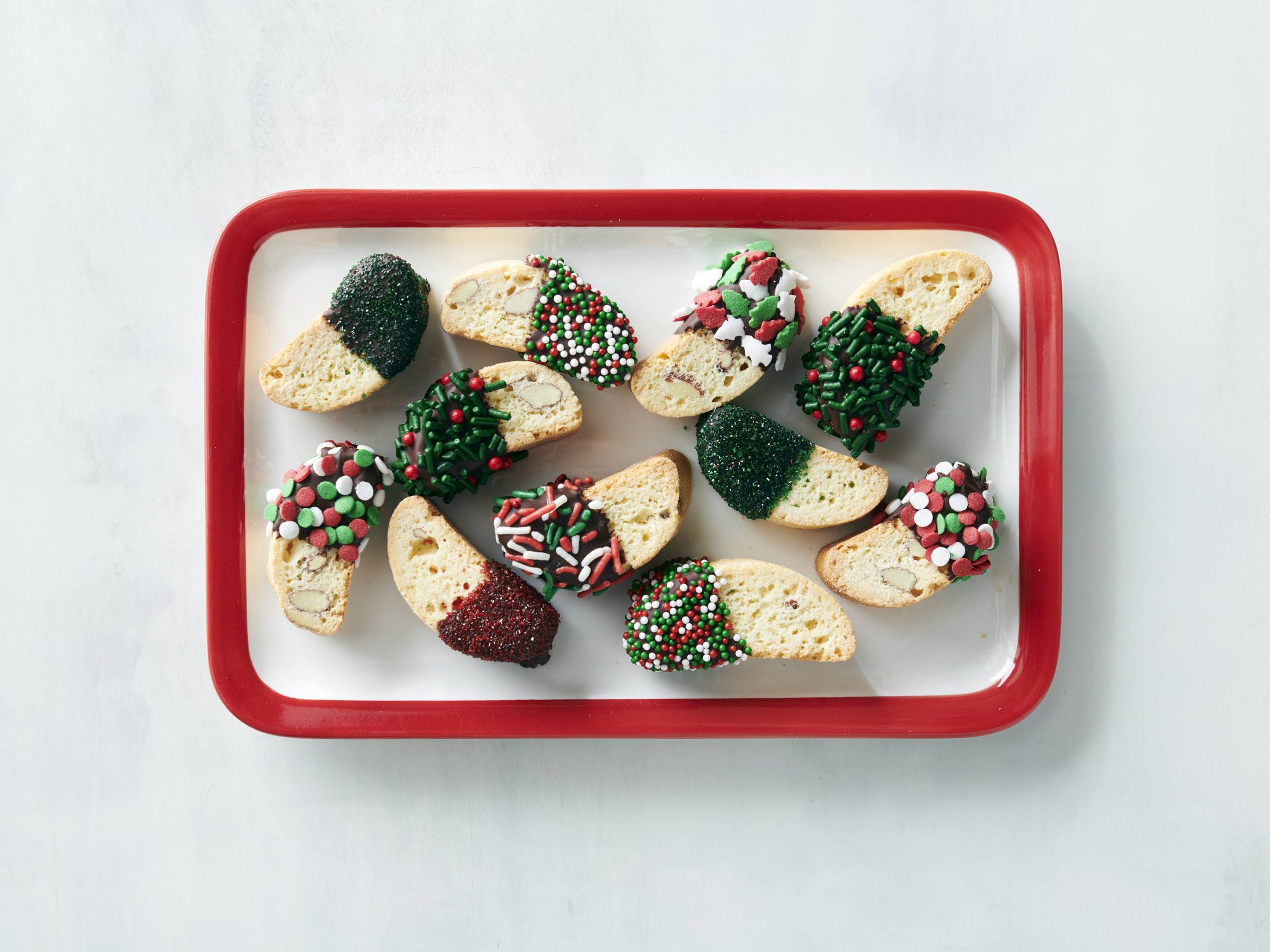 Dark Chocolate-Dipped Holiday Biscotti | Savory