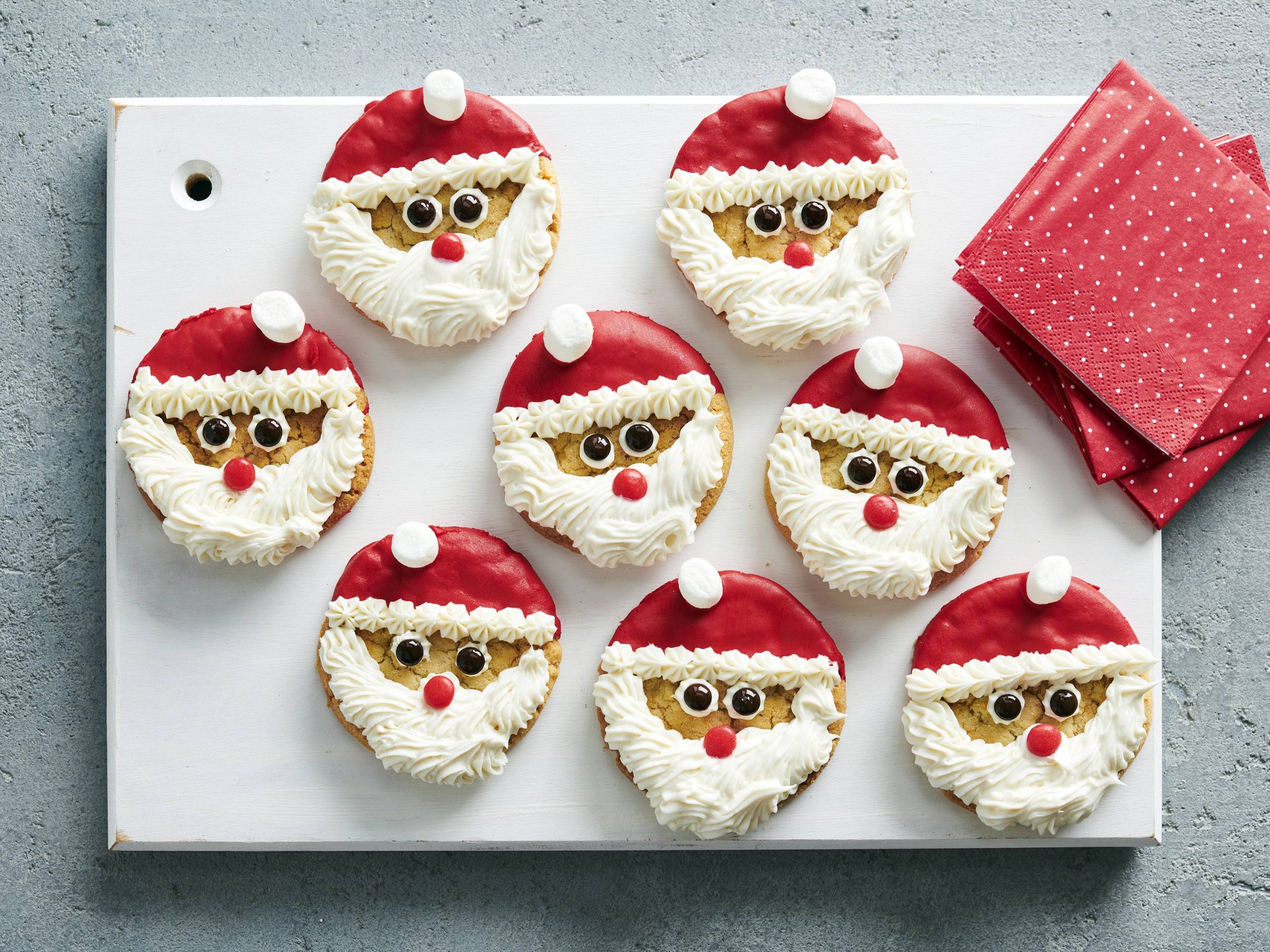 Easy Santa Sugar Cookies | Savory