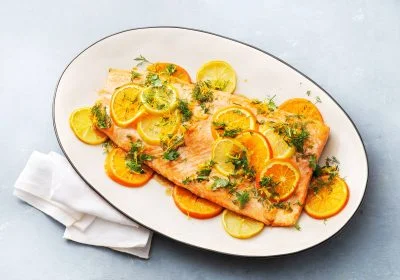 Slow-Roasted Salmon with Citrus and Herbs