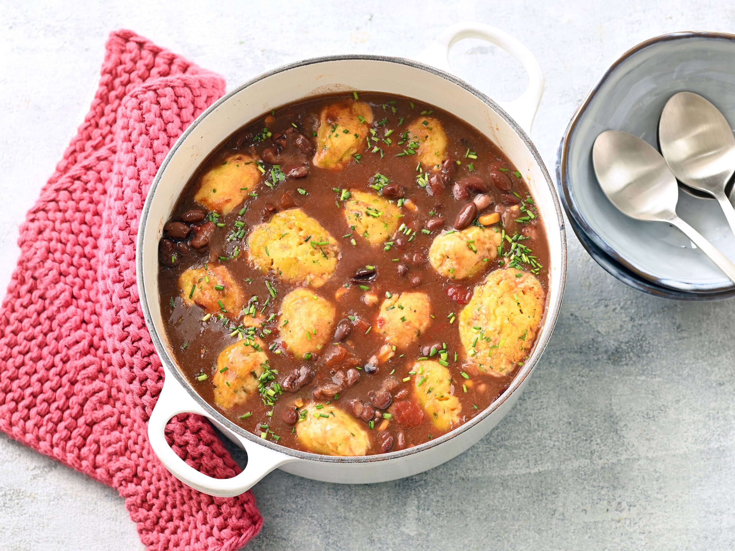 Black Bean Soup with Cornmeal Dumplings | Savory