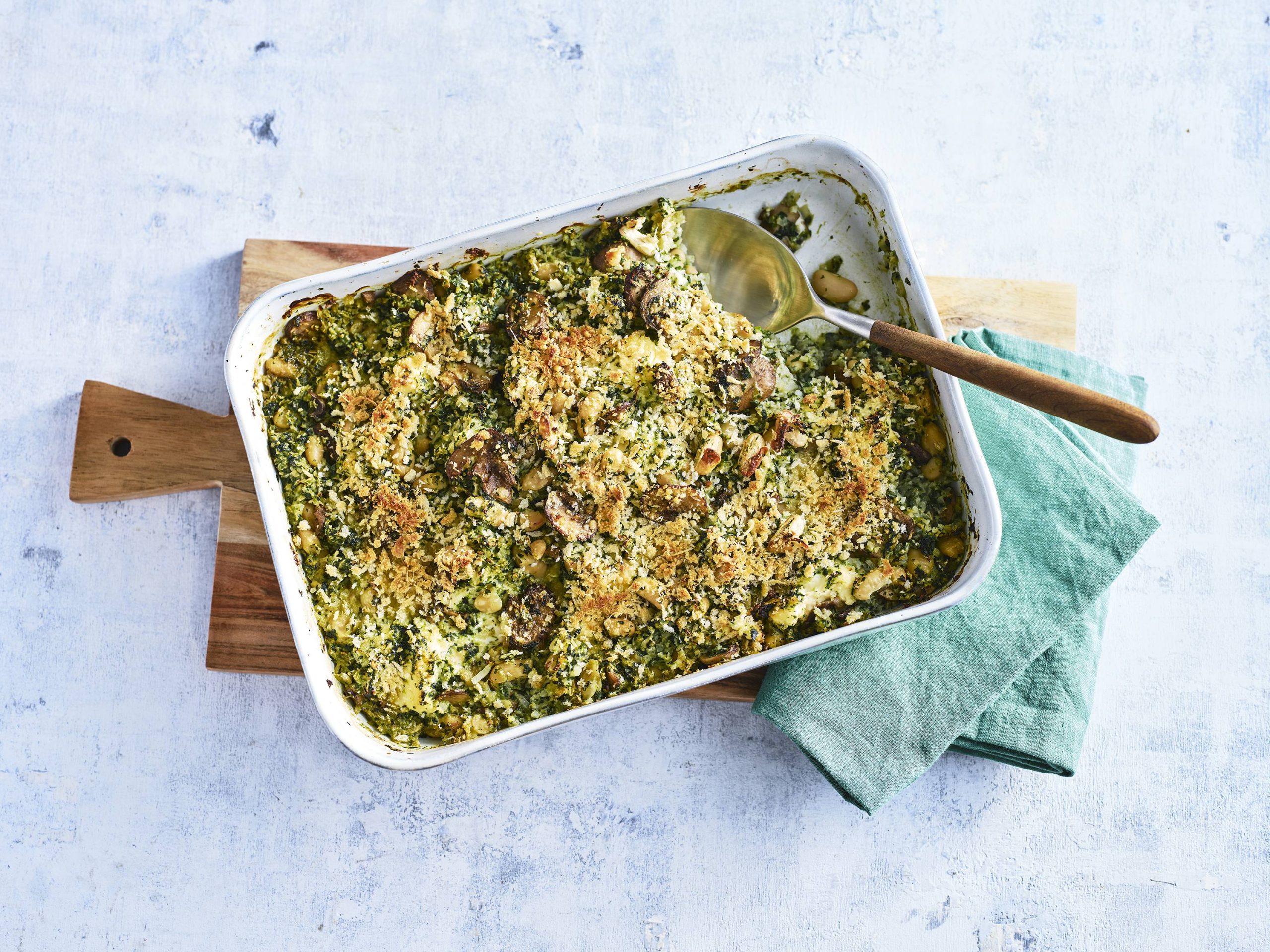 Cheesy Vegetable and Bean Casserole | Savory