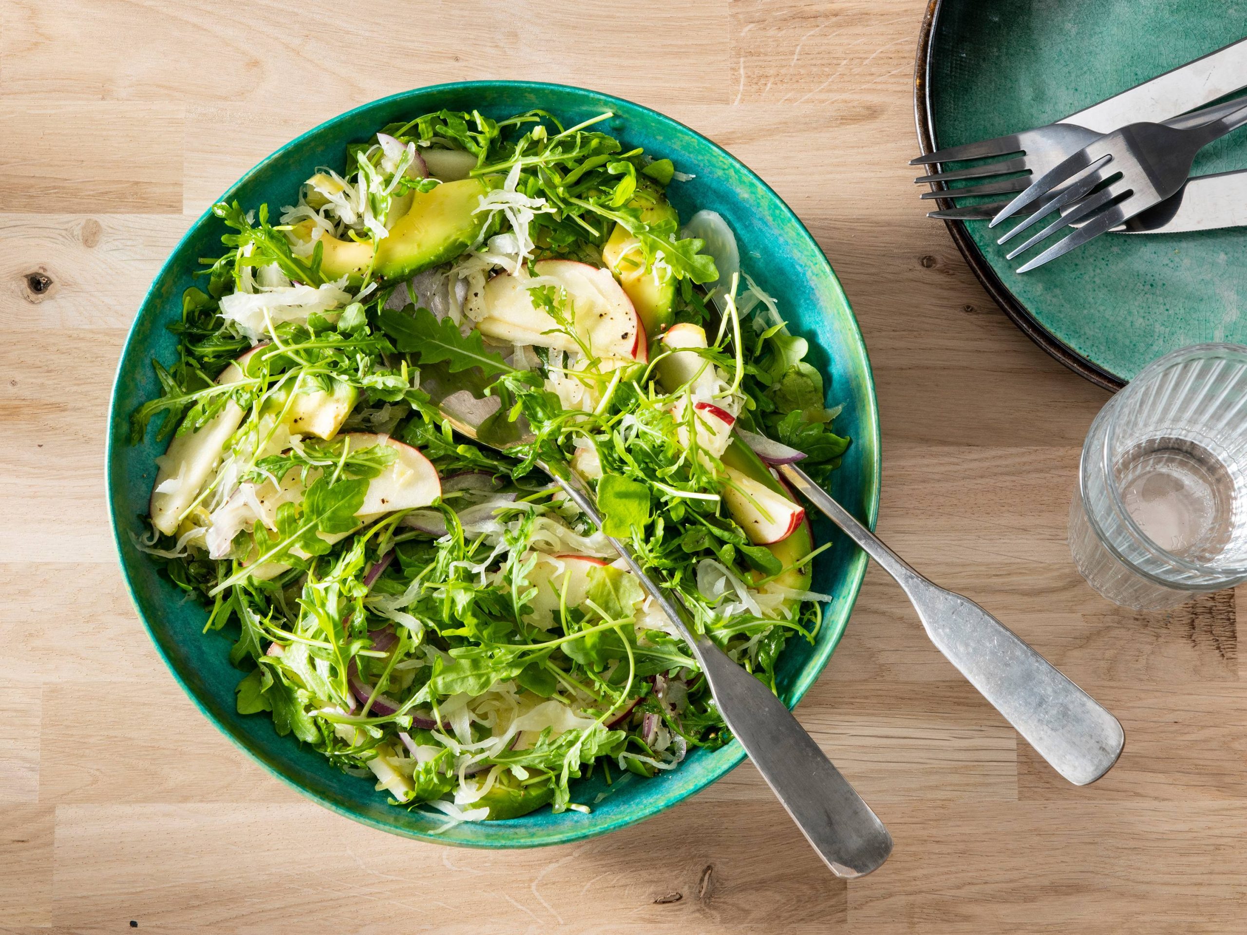 GutFriendly Sauerkraut and Arugula Salad Savory