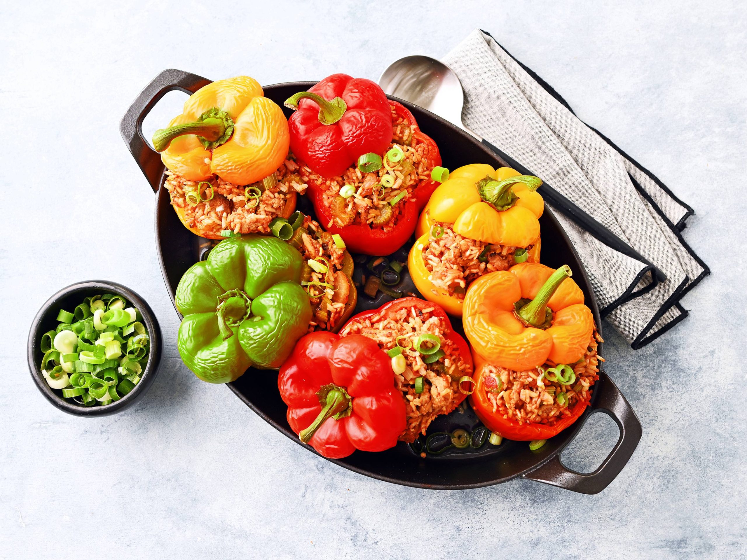 Jambalaya-Stuffed Peppers | Savory