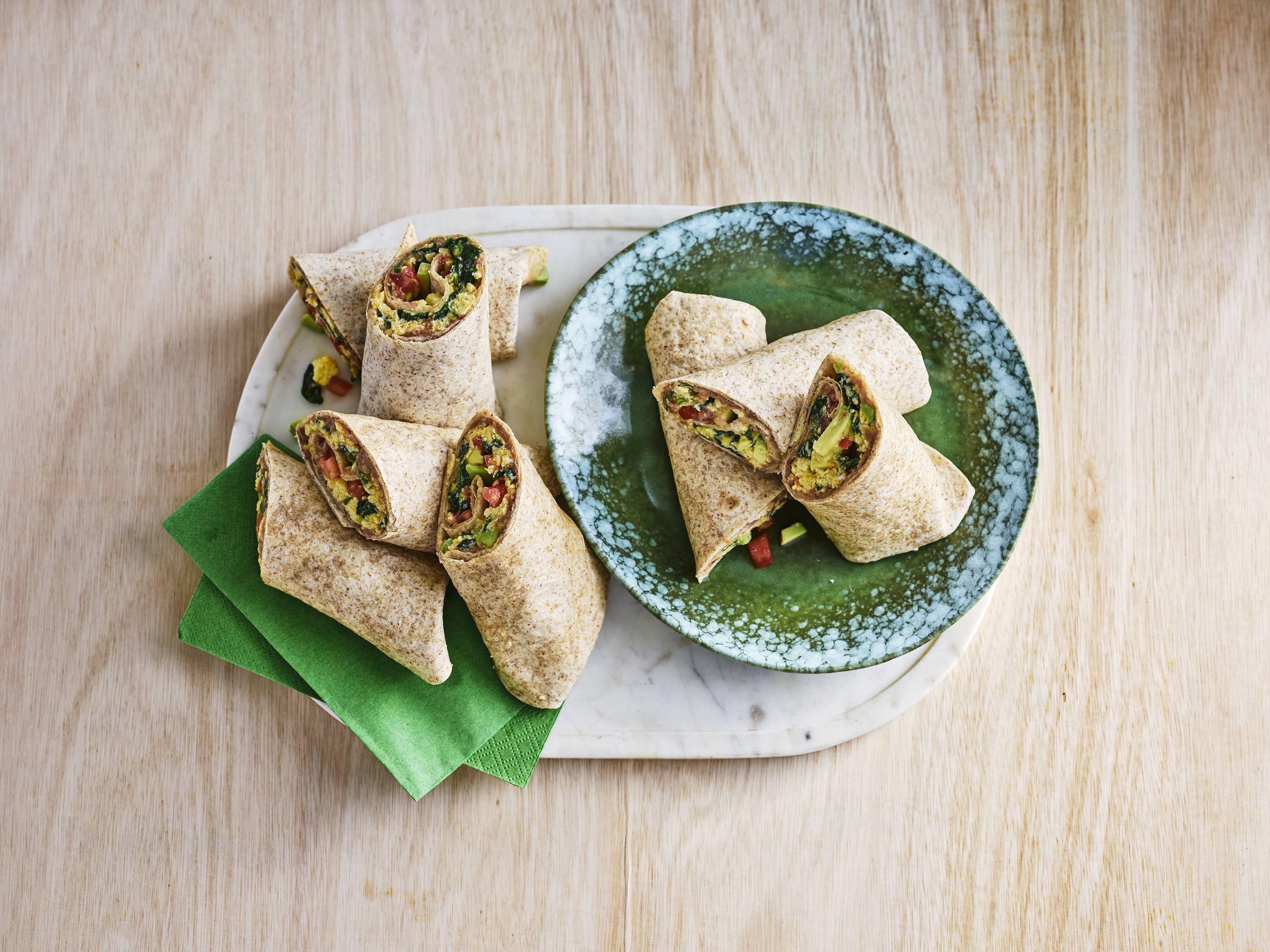 Egg and Bean Breakfast Burritos Savory