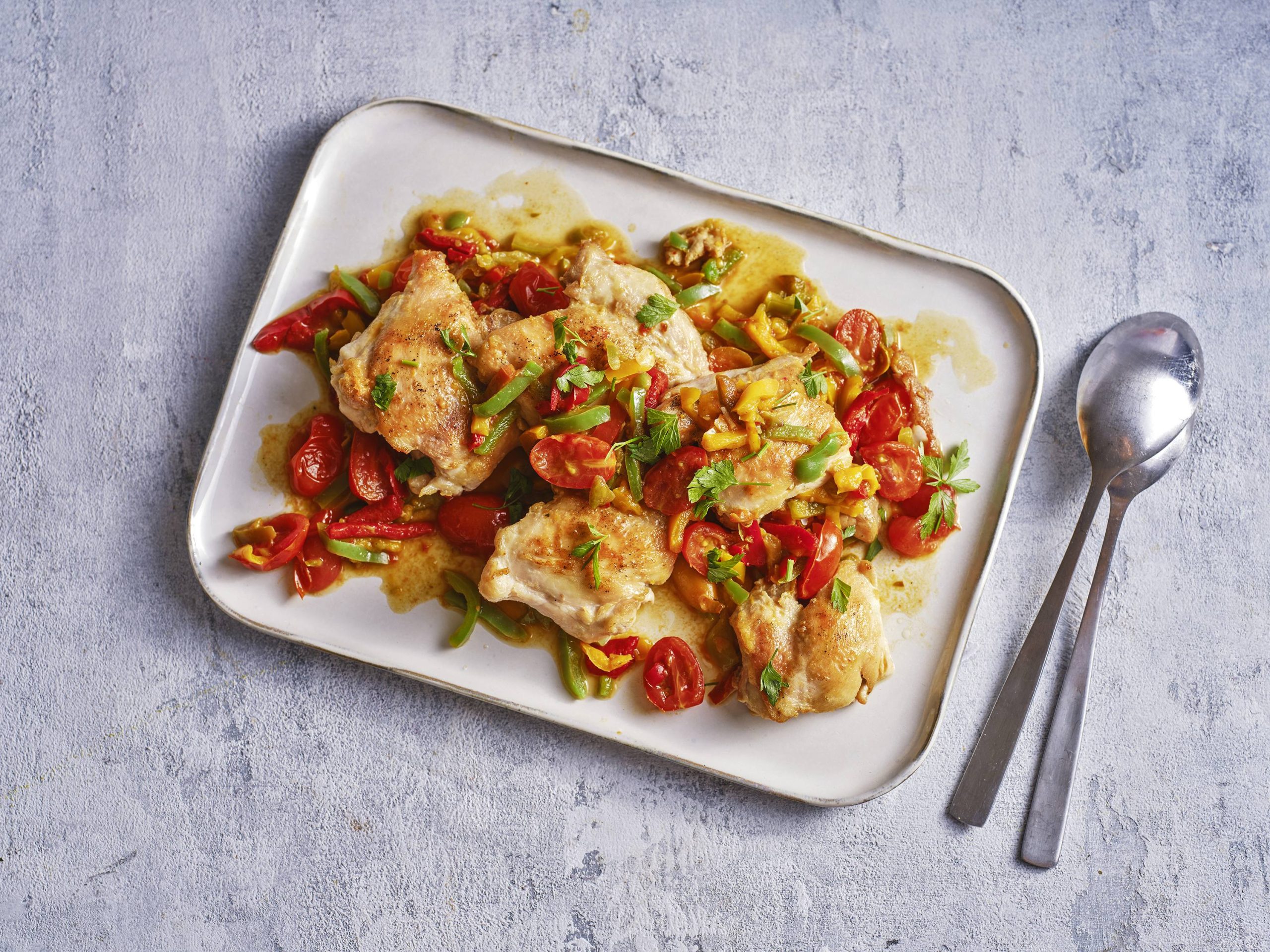 Skillet Chicken Peperonata | Savory