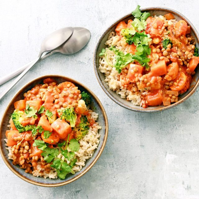 Vegetable Curry with Lentils | Savory