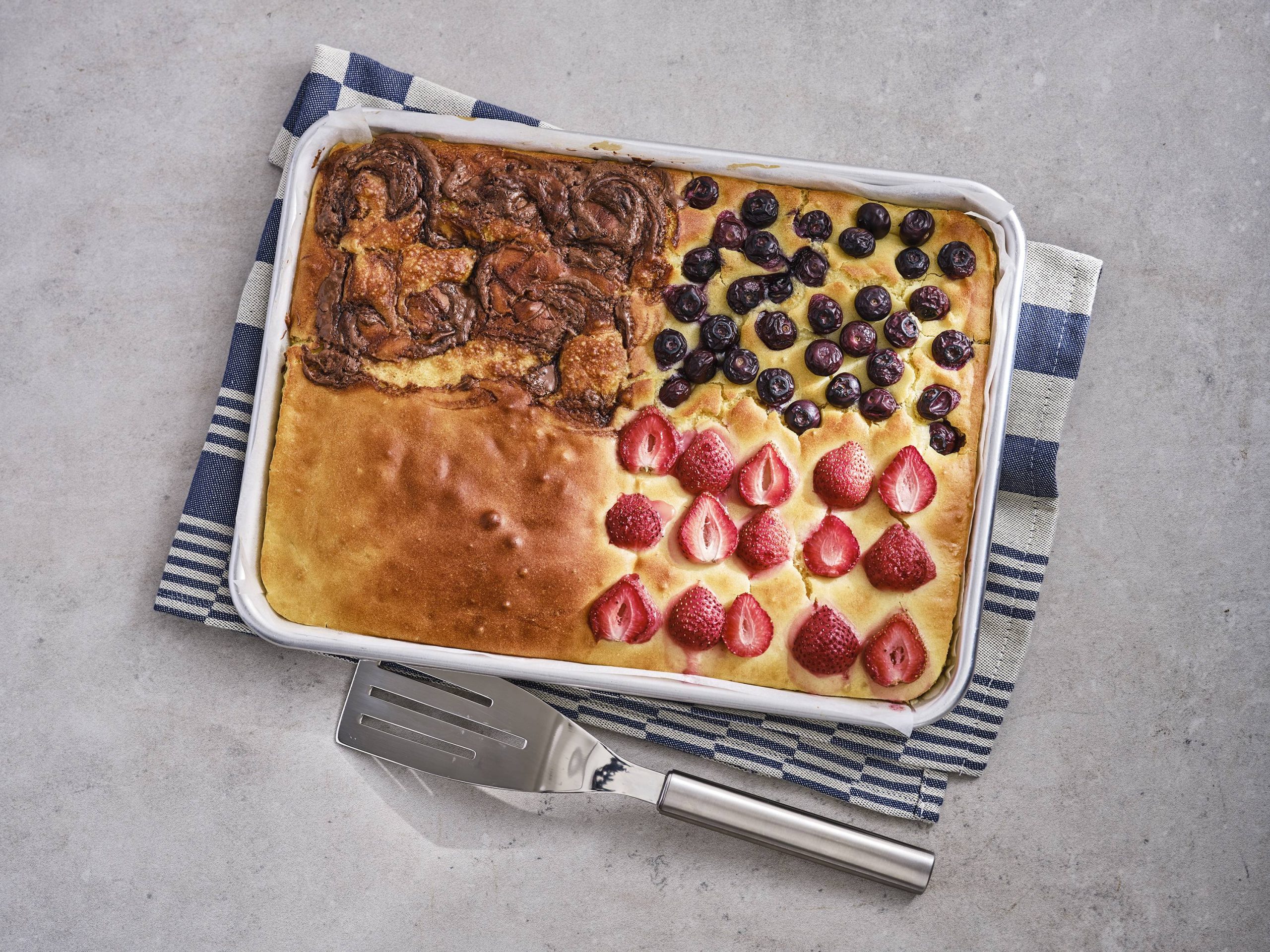Overnight Sheet Pan Pancakes | Savory