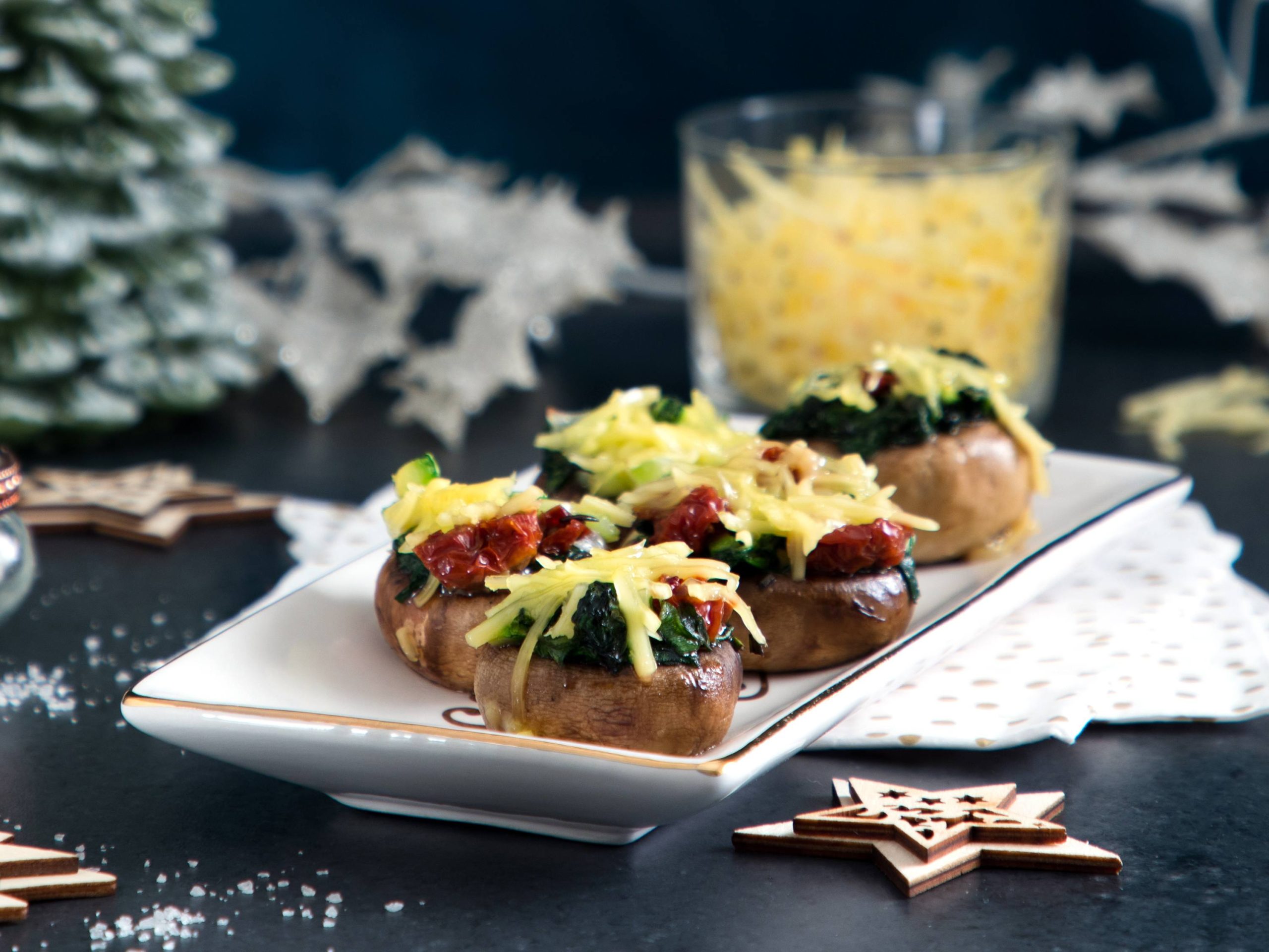 Violife Vegan Stuffed Mushrooms | Savory