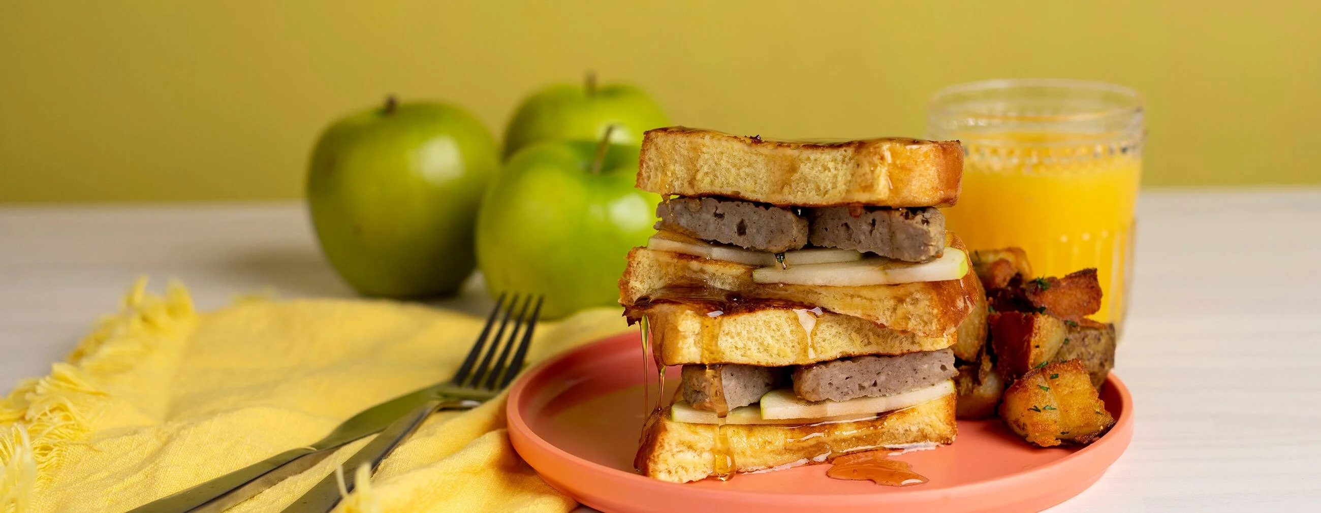 Banquet® Sausage and Apple Stuffed French Toast image
