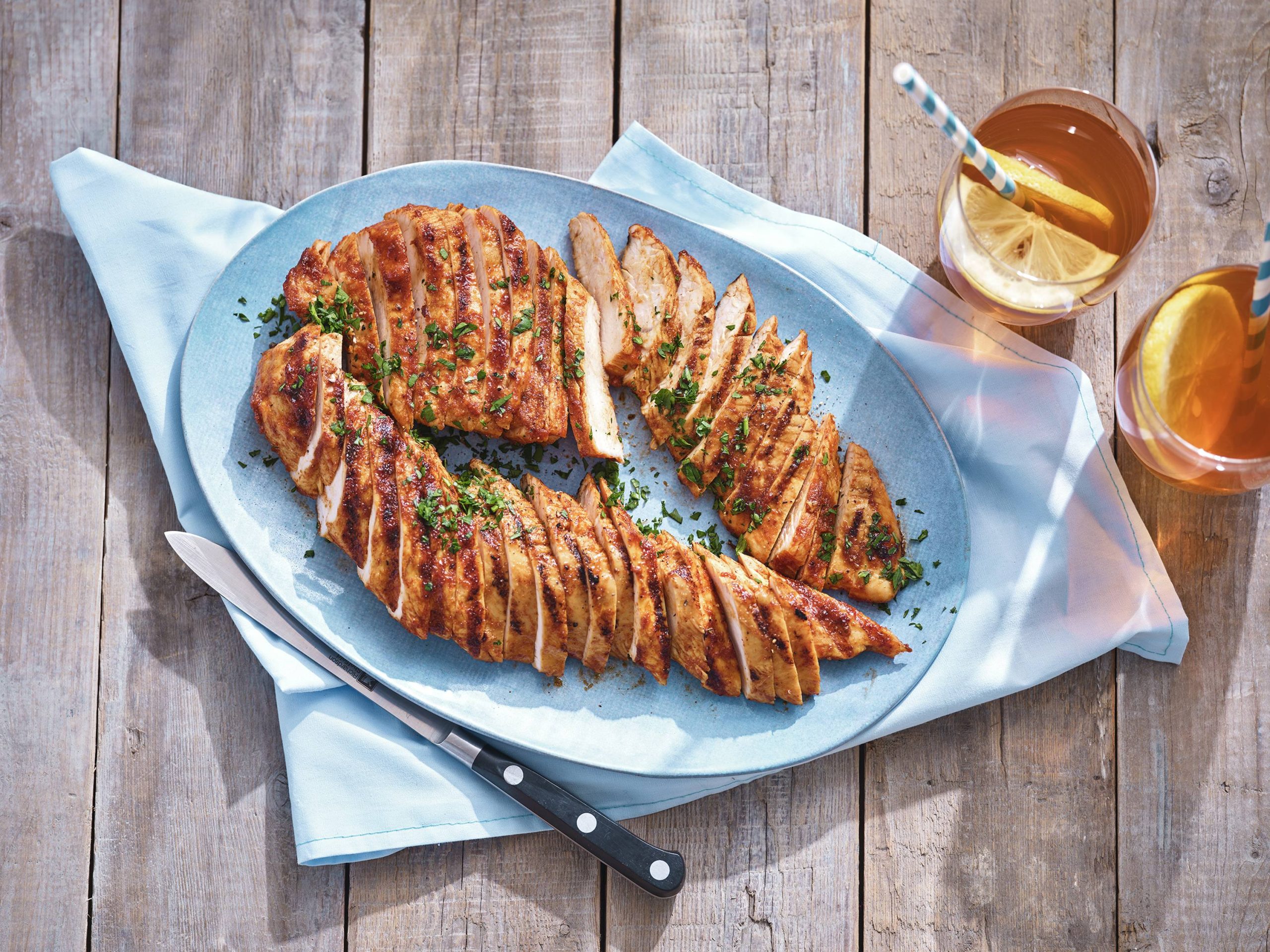 Grilled Brown Sugar–Rubbed Turkey Tenderloins | Savory